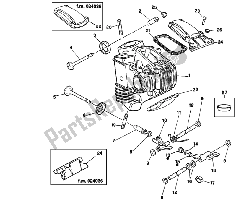 Tutte le parti per il Testata del Ducati Supersport 900 SS 1997